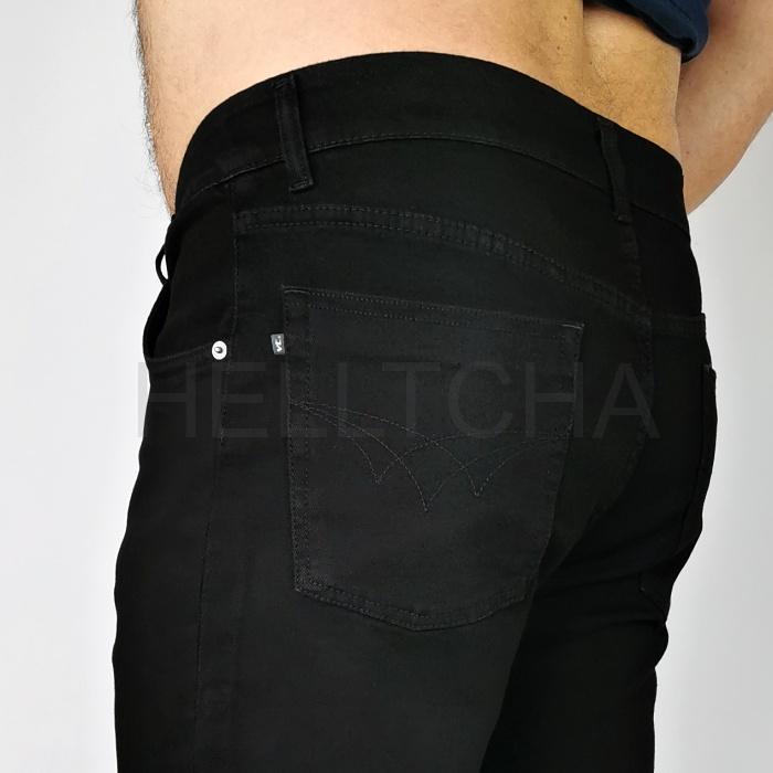 Pánské černé jeansy 06X CARY v délce 34"