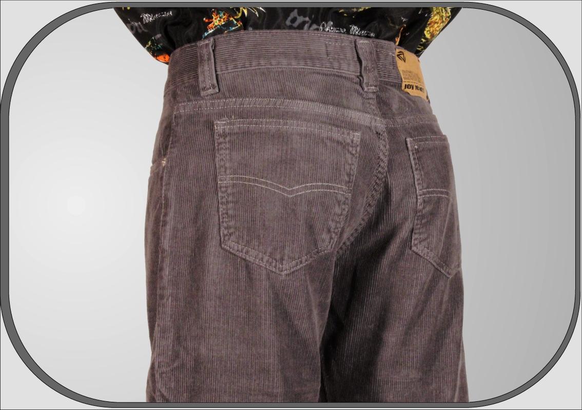 Pánské šedé manšestráky 308 dl.32"