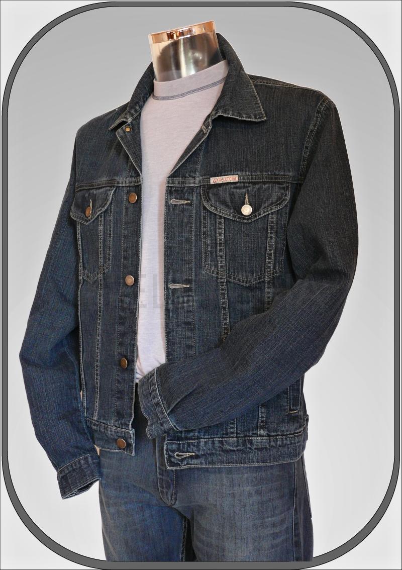 Pánská jeansová prodloužená bunda 188/1 vel. 50-58