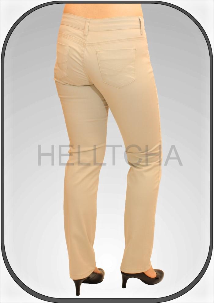 Dámské béžové prodloužené kalhoty 216 dl. 38"(96cm)