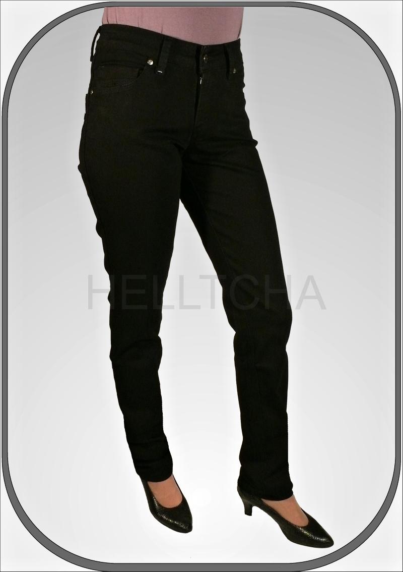 Černé prodloužené kalhoty CLEO dl. 38" (96cm)