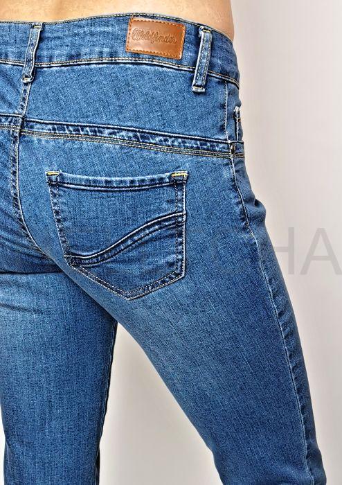 Dámské středně modré rifle 415/SV dl. 30" (76 cm)