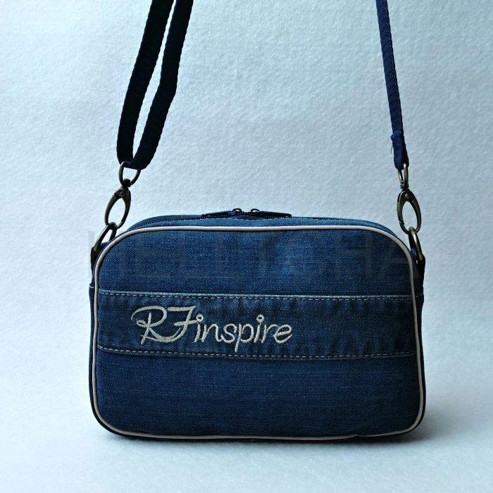 Riflová crossbody kabelka GRANÁTEK 2