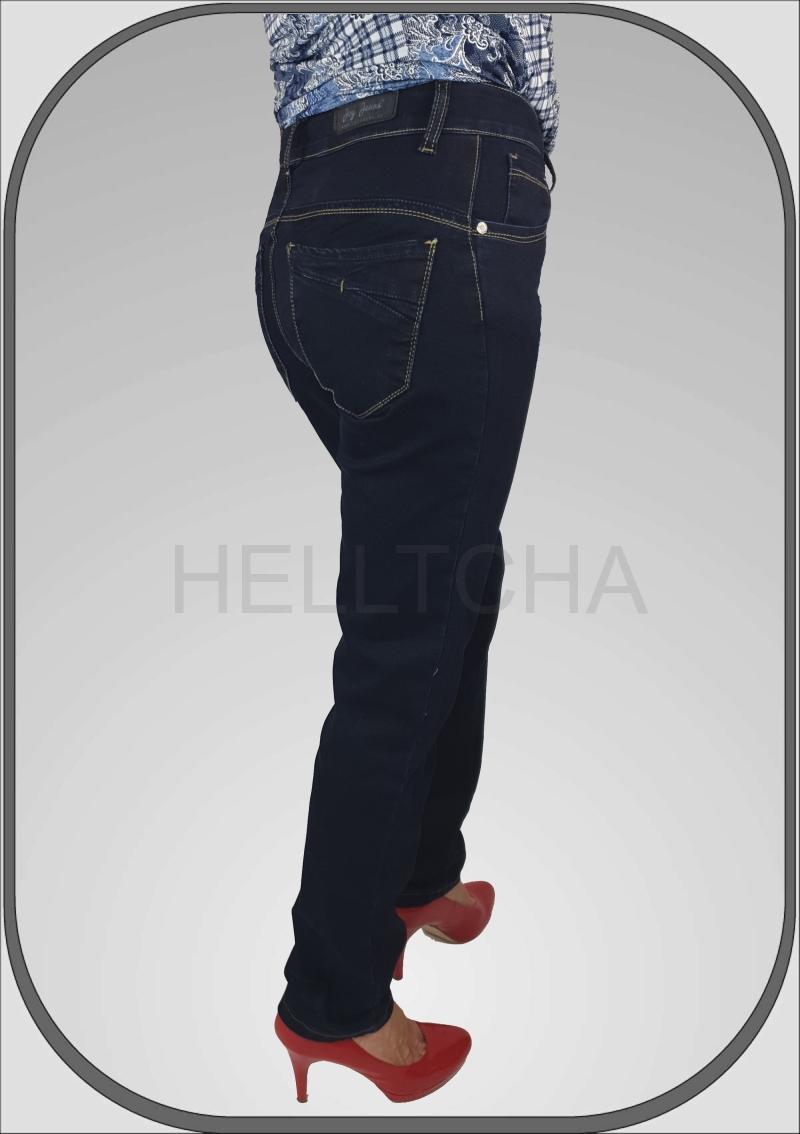 Dámské tmavě modré úzké džíny CLEO/27 dl. 36" (91cm)