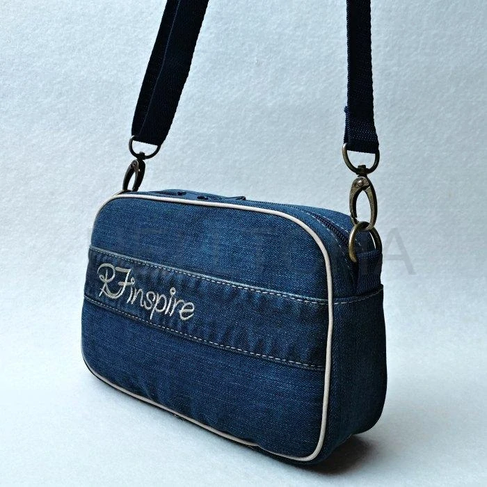 Riflová crossbody kabelka GRANÁTEK 2