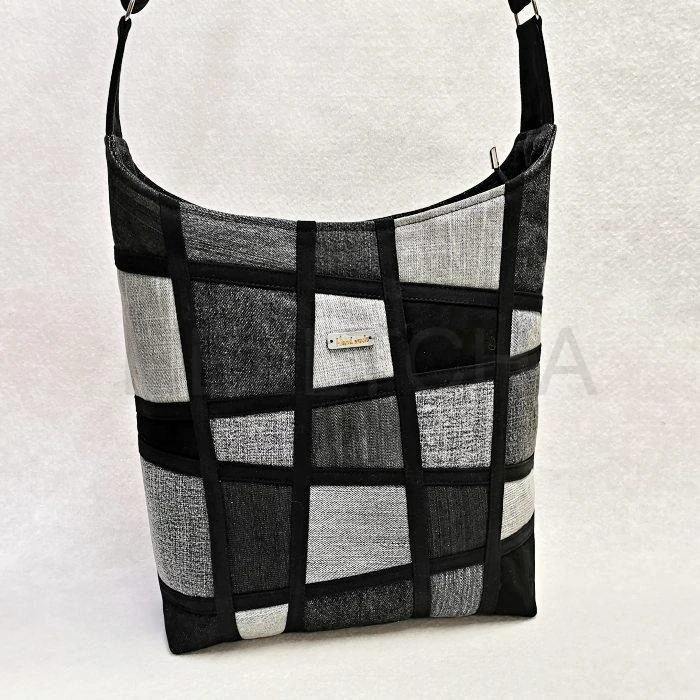 Džínová černošedá crossbody kabelka TYRKYS 3