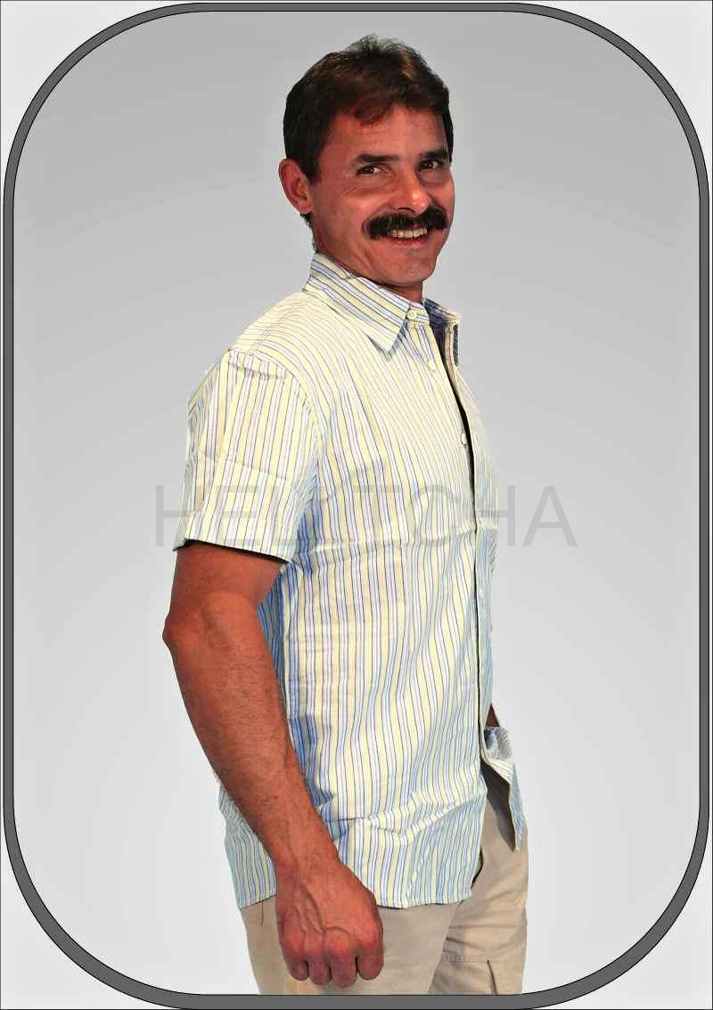 Pánská proužkovaná košile FSHM553/W5A