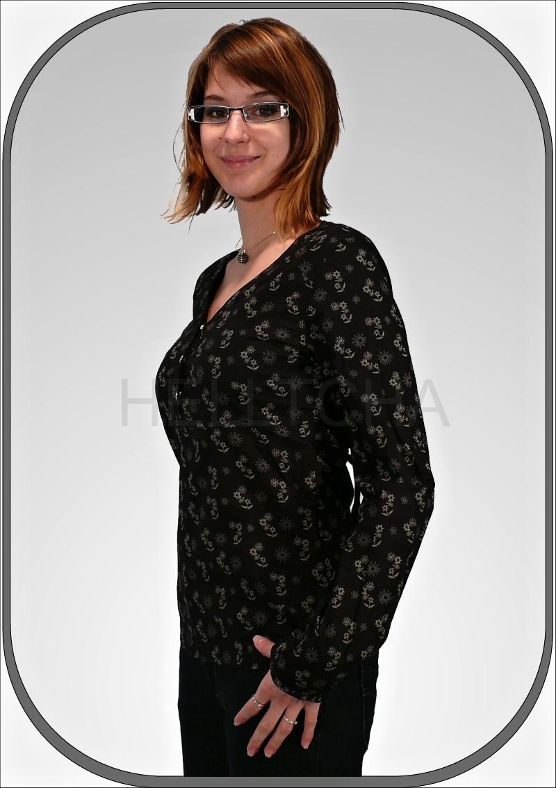 Dámská košilová halenka FSHW602/BLACK
