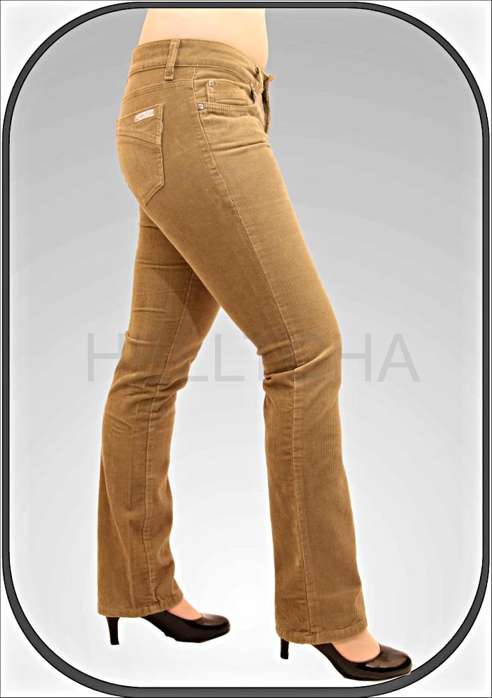 Dámské prodloužené manšestráky POLLA dl. 34"(86cm)