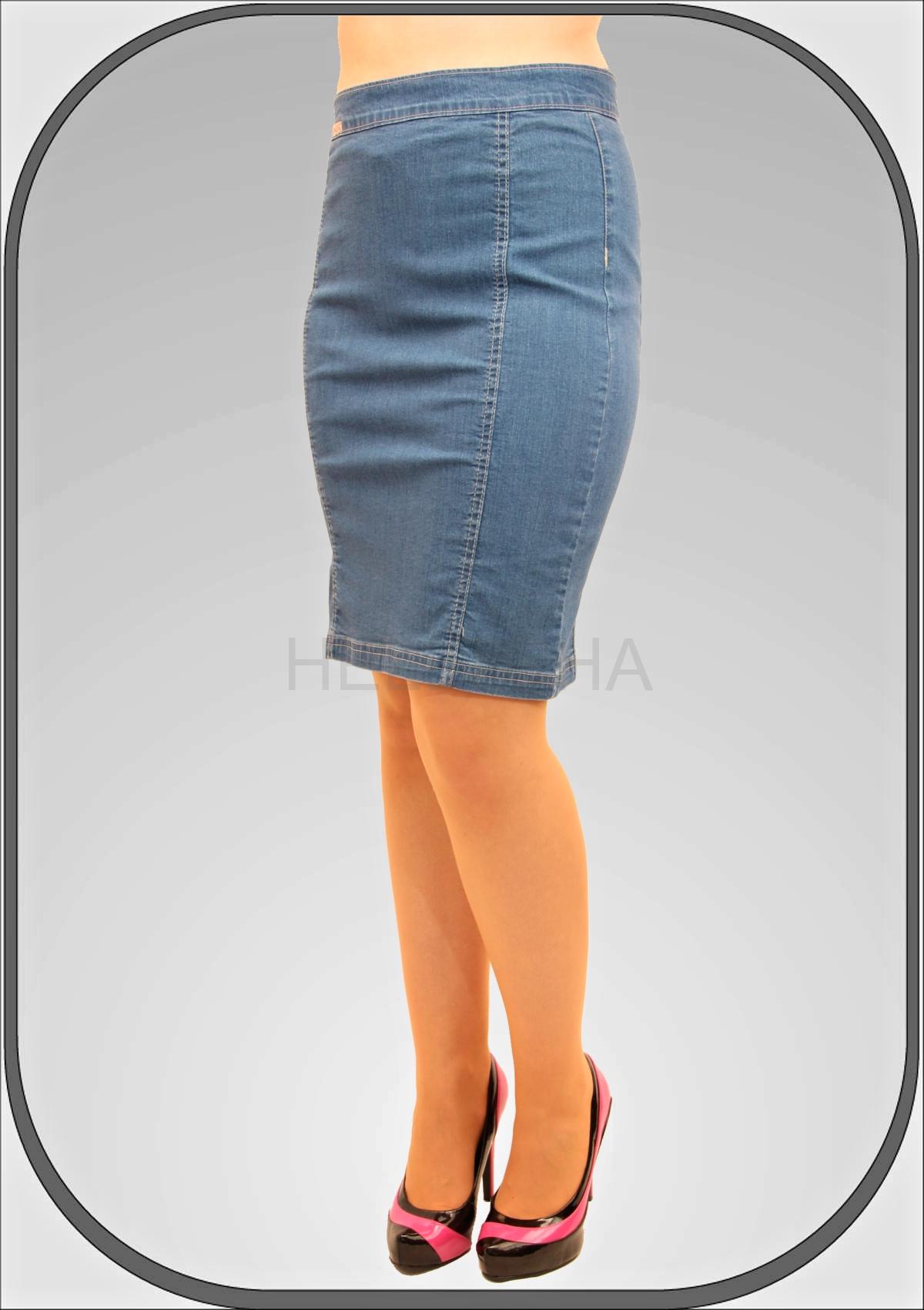 Dámská světlá džínová sukně 186