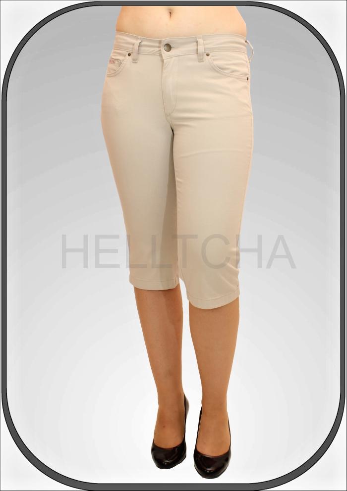 Dámské béžové capri kalhoty 216