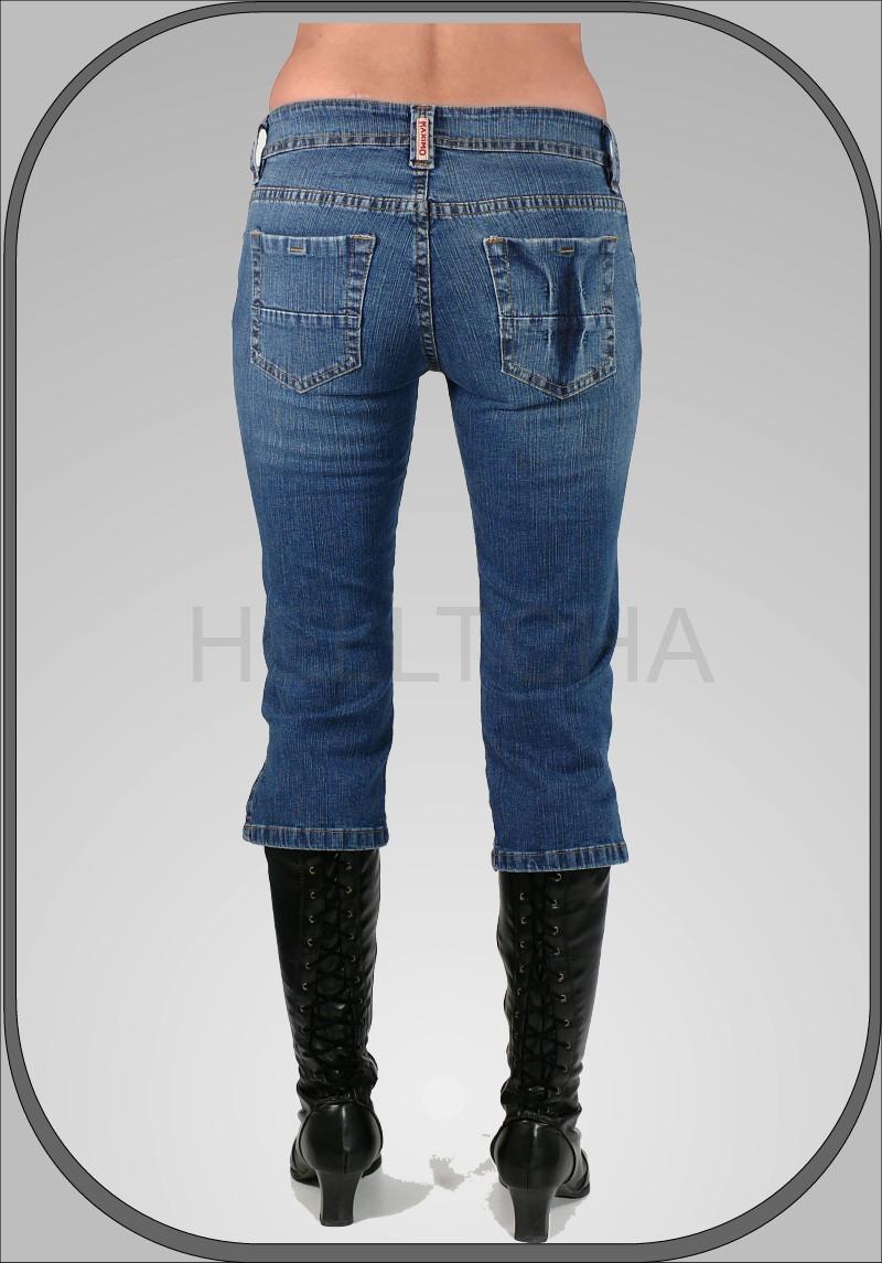 Dámské jeansové kalhoty capri 119