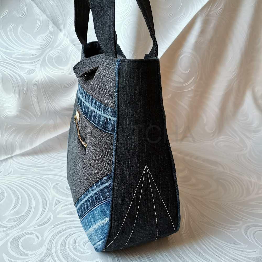 Černá riflová kabelka BRILIANT