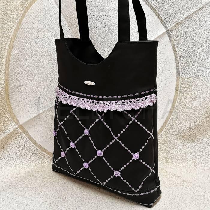 Černá kabelka RŮŽENÍN 