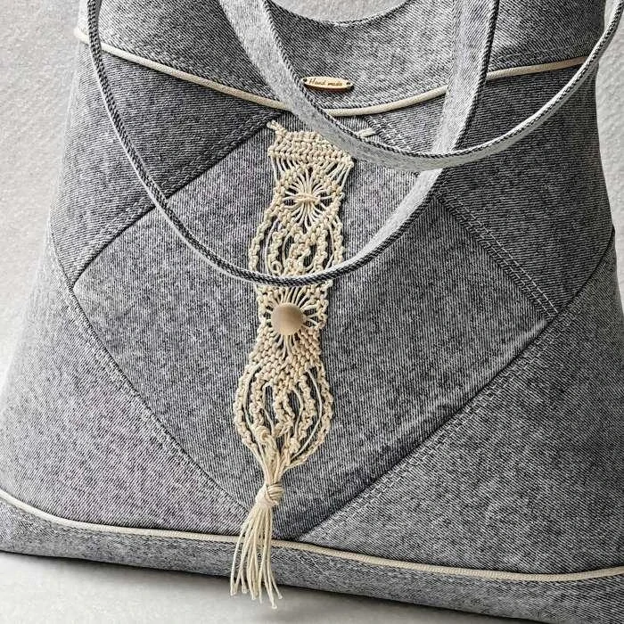 Světle modrá riflová kabelka ALEXANDRIT 5