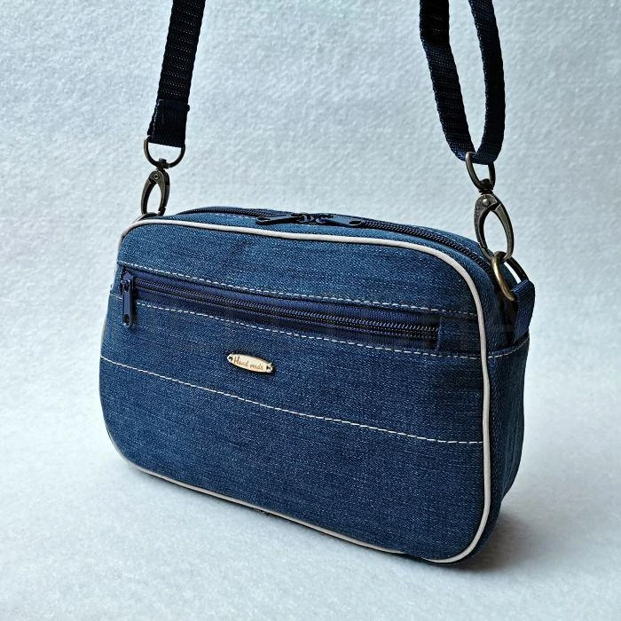 Riflová crossbody kabelka GRANÁTEK 2