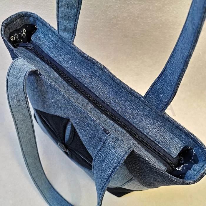 Originální riflová kabelka SMARAGD 6