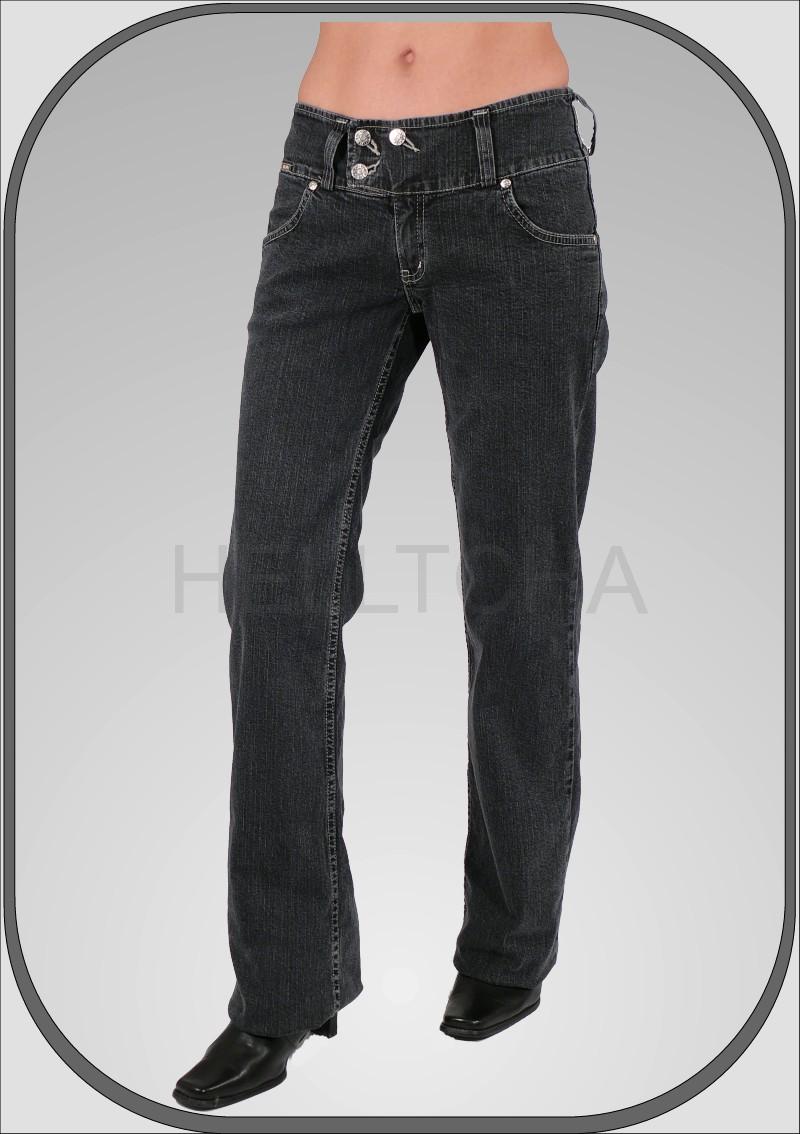 Dámské černé bělené džíny 5458