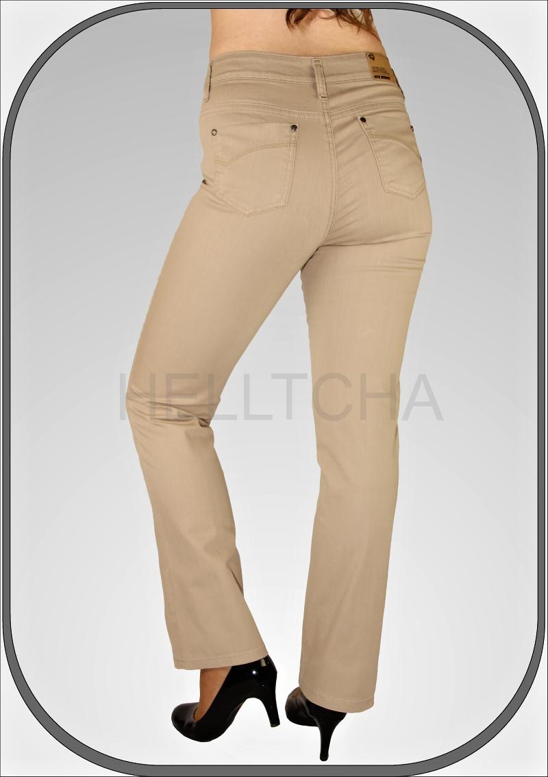 Dámské béžové kalhoty 216/B9 dl. 32"(81cm)