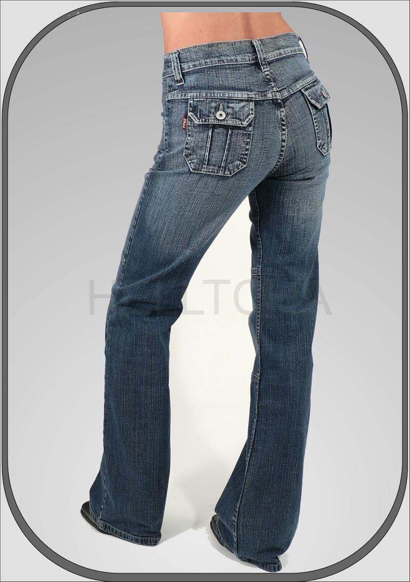 Dámské jeansy SHARK bělené 5336