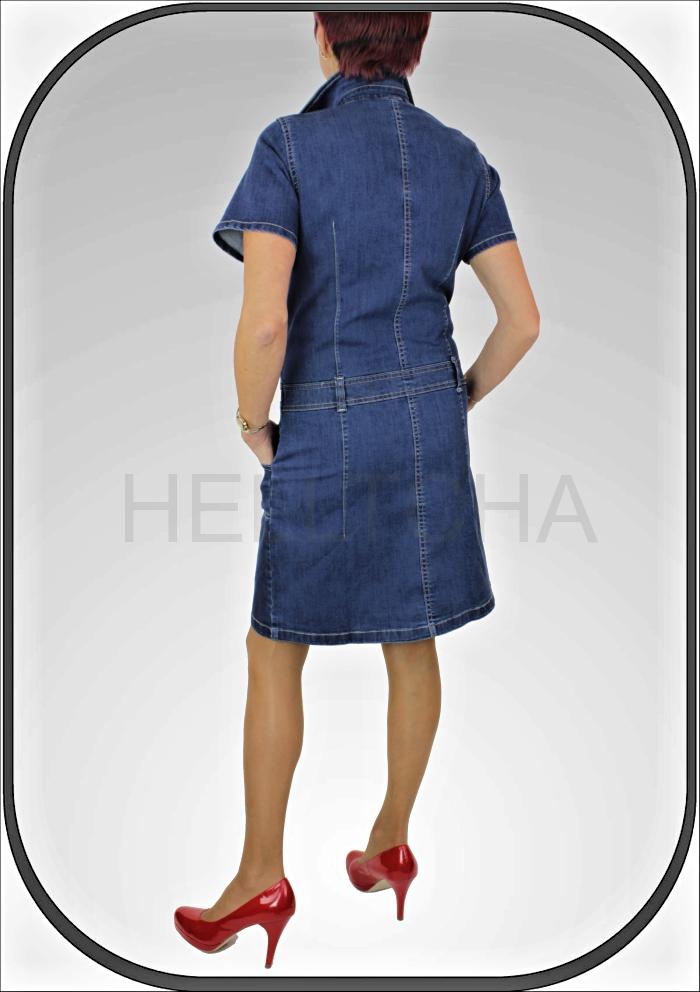 Dámské riflové šaty se zipem 140