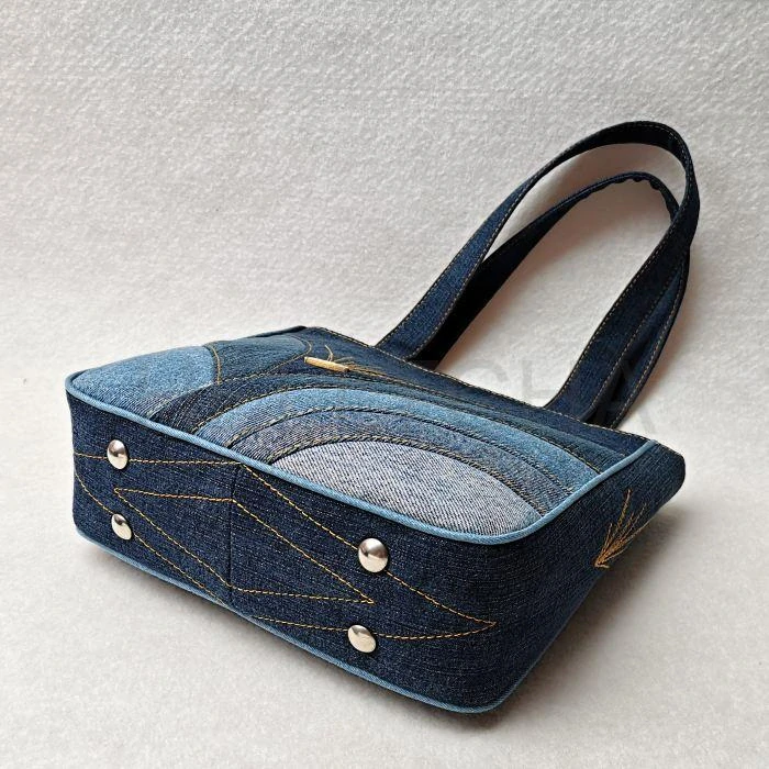 Ručně šitá džínová kabelka SAFÍREK 3