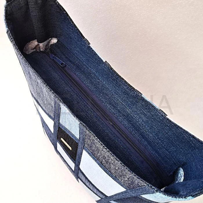 Džínová crossbody kabelka TYRKYS 2