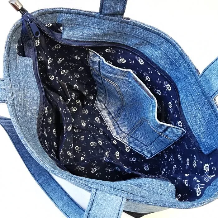 Originální riflová kabelka SMARAGD 6