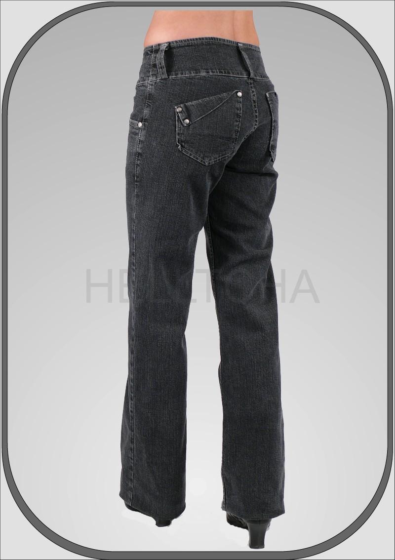 Dámské černé bělené džíny 5458