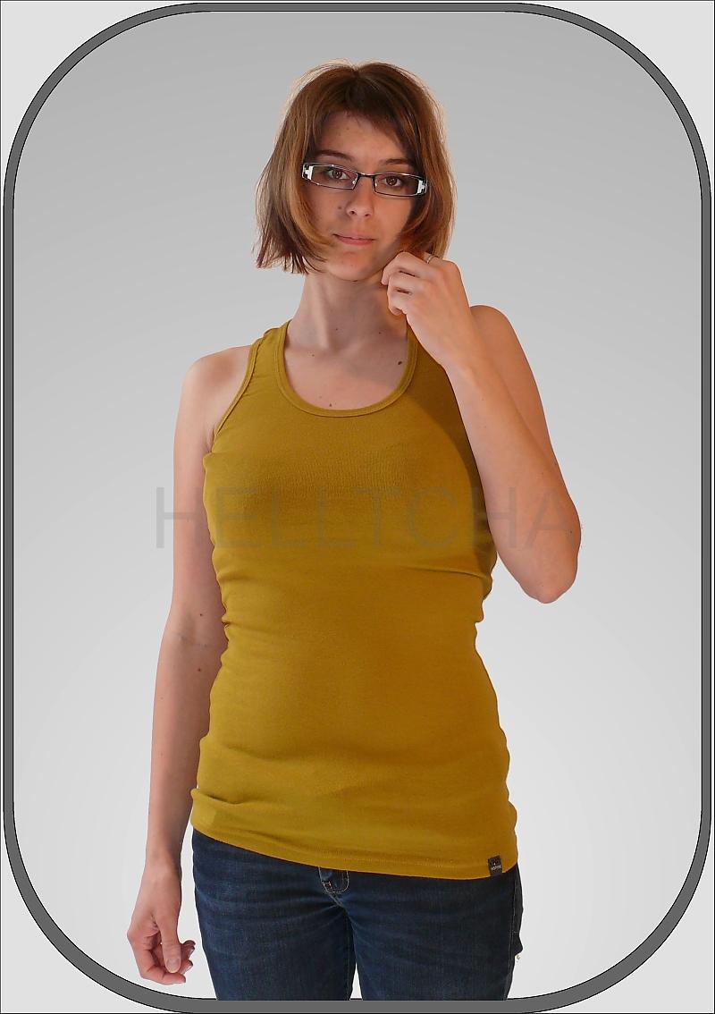 Dámské žluté tílko 196