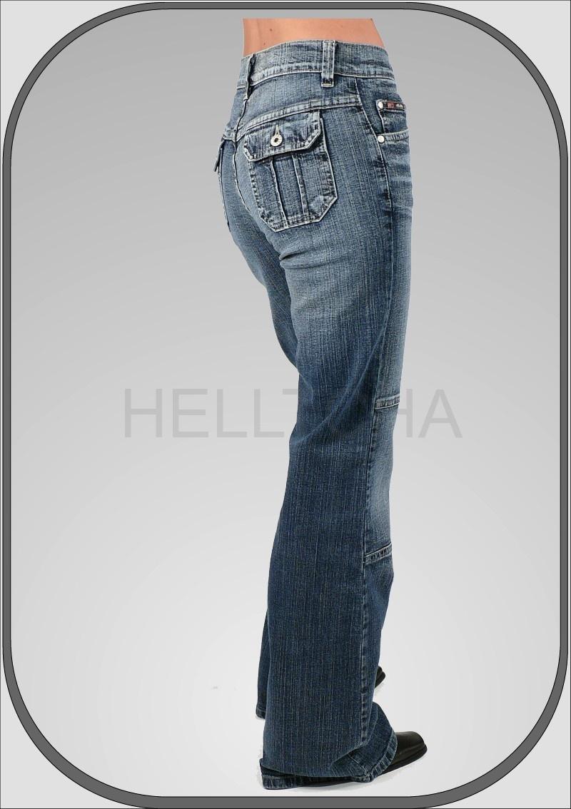 Dámské jeansy SHARK bělené 5336