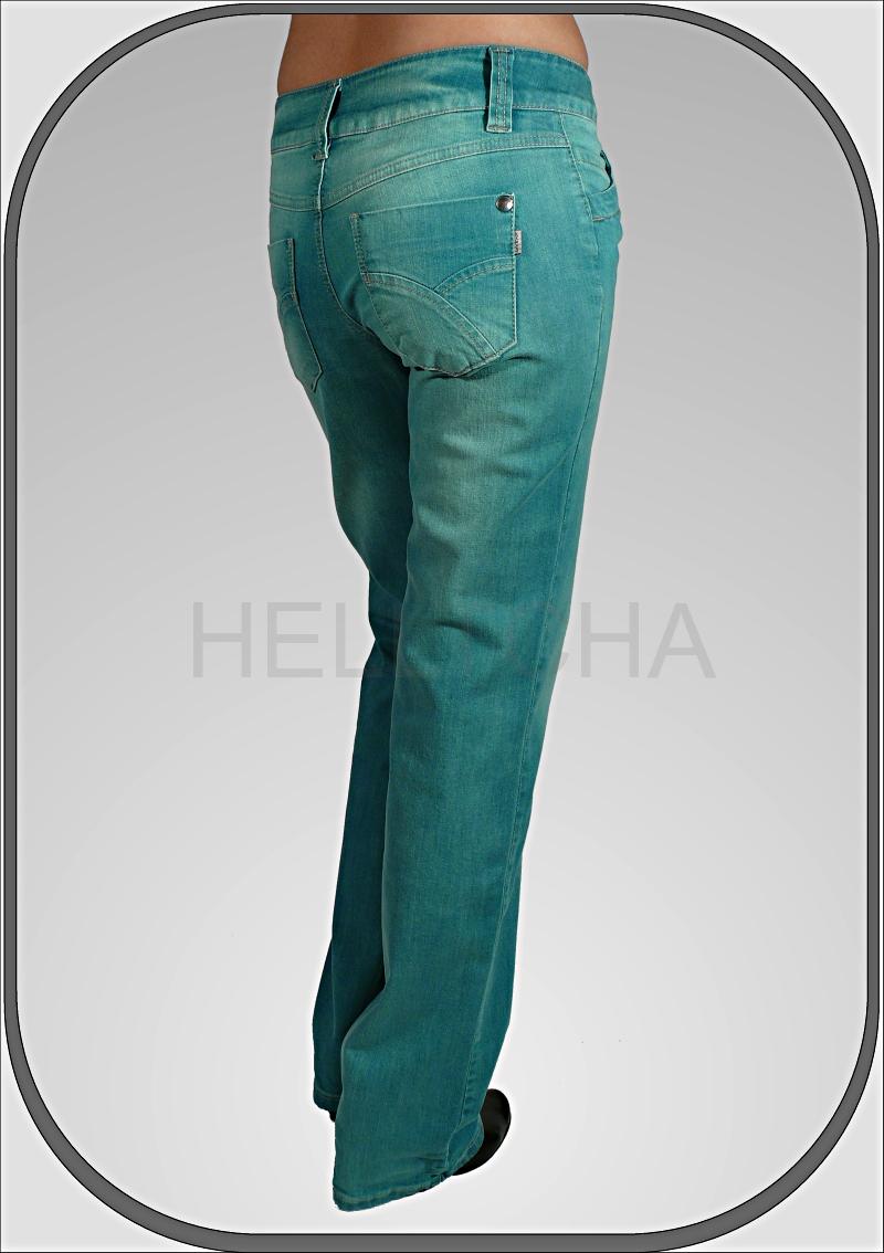 Tyrkysové jeansy 202/70 dl.38" (96cm)
