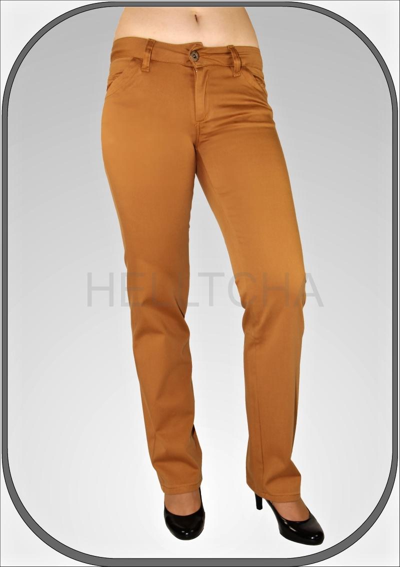 Dámské skořicově hnědé kalhoty 202 dl. 32"(81cm)