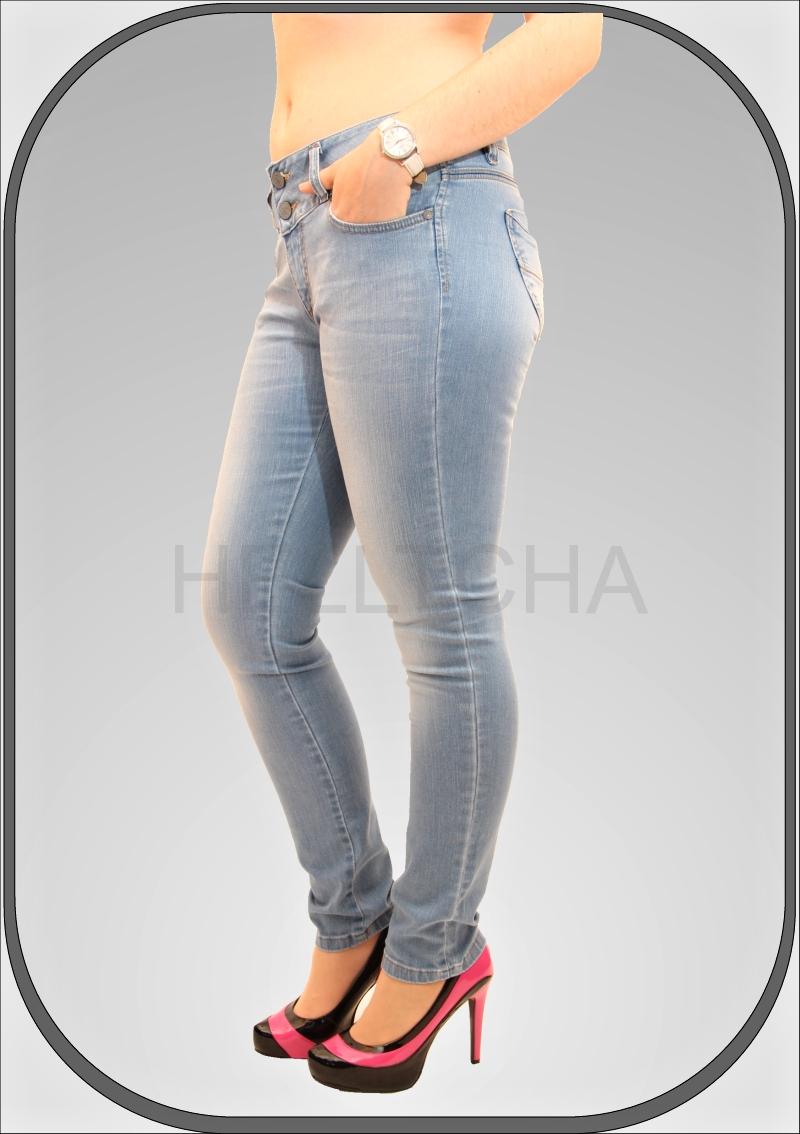 Dámské prodloužené světlé džíny 226/2 dl. 34"(86cm)