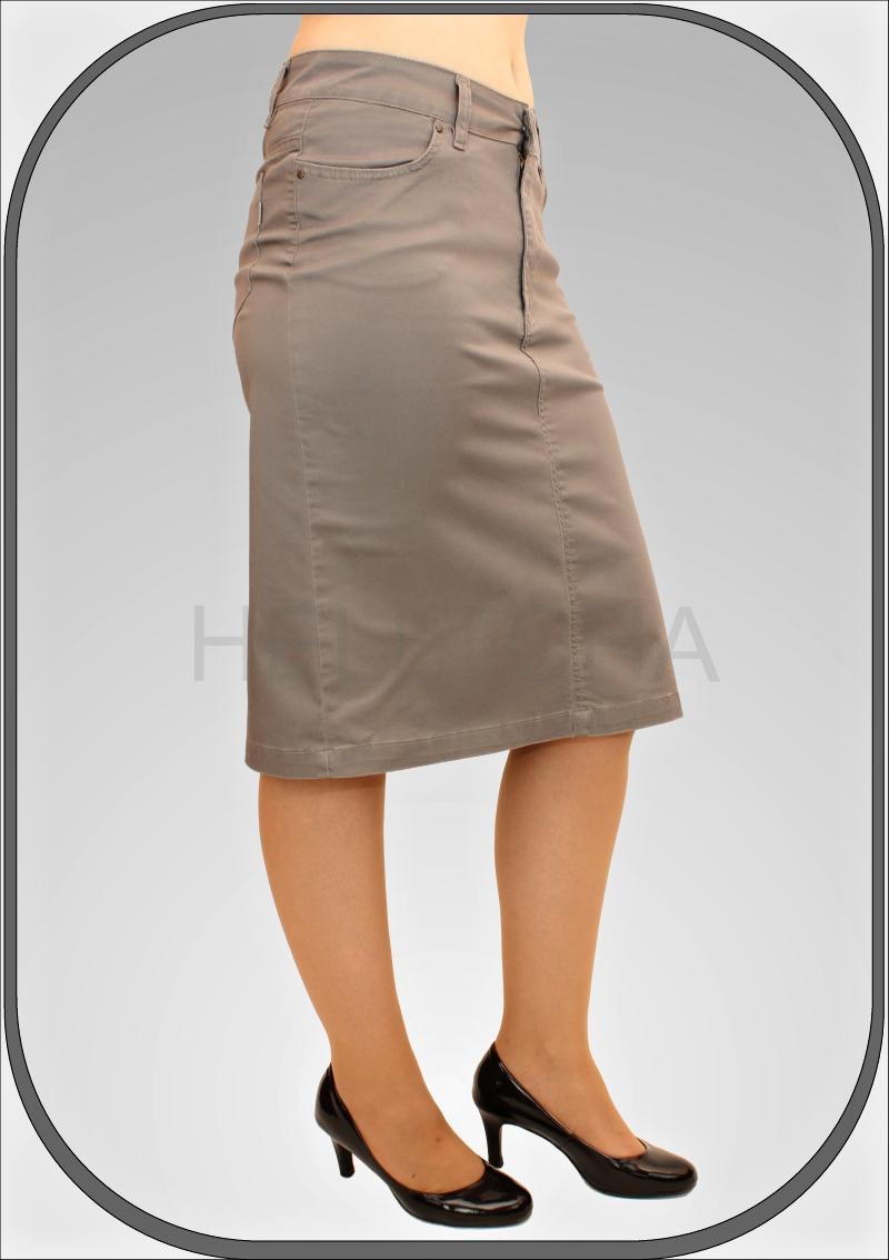 Dámská šedá sukně 035