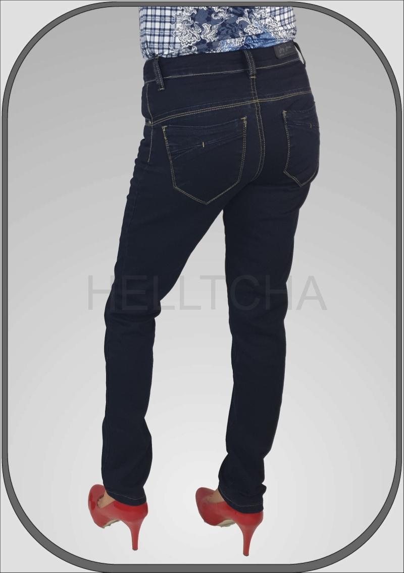 Dámské tmavě modré úzké džíny CLEO/27 dl. 32" (81cm)