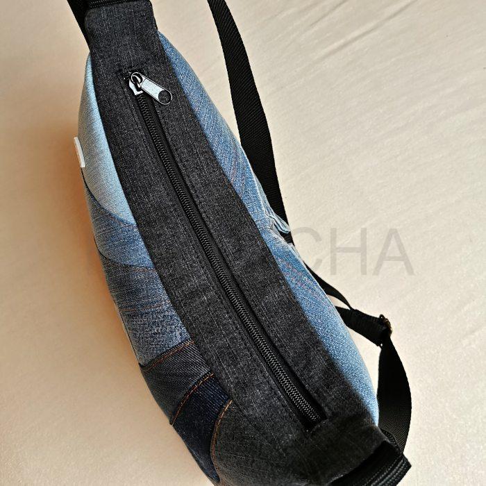 Ručně šitá jeansová kabelka AKSAMIT 12