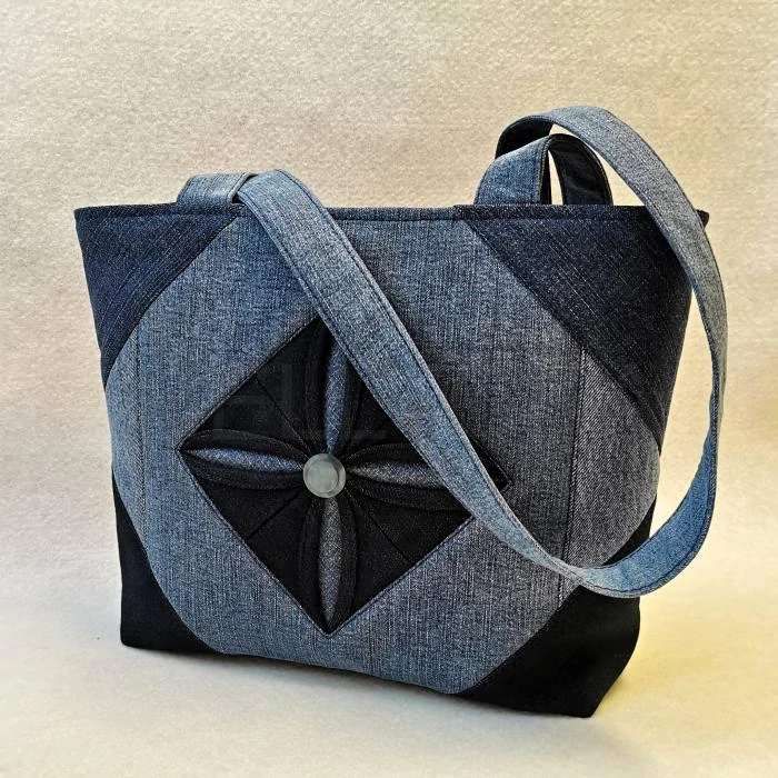 Originální riflová kabelka SMARAGD 6