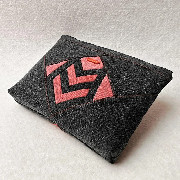 Riflové černo-červené psaníčko AKVAMARÍN 20