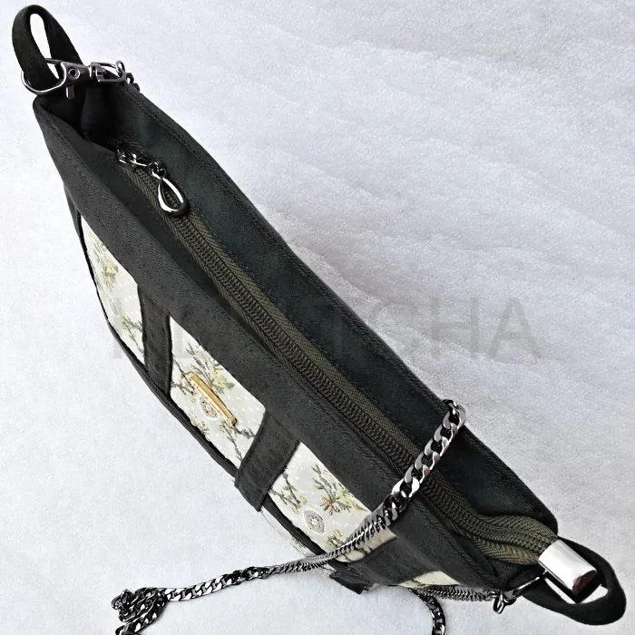 Originální gobelínová crossbody kabelka AKVAMARÍN 13