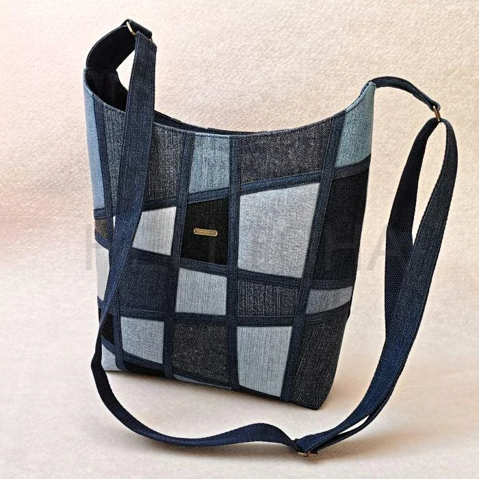 Džínová crossbody kabelka TYRKYS 2