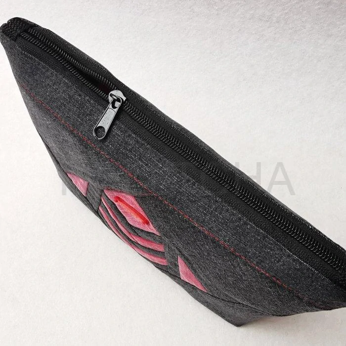 Riflové černo-červené psaníčko AKVAMARÍN 20