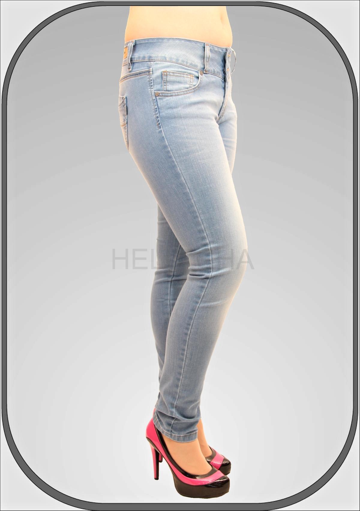 Dámské prodloužené světlé džíny 226/2 dl. 34"(86cm)