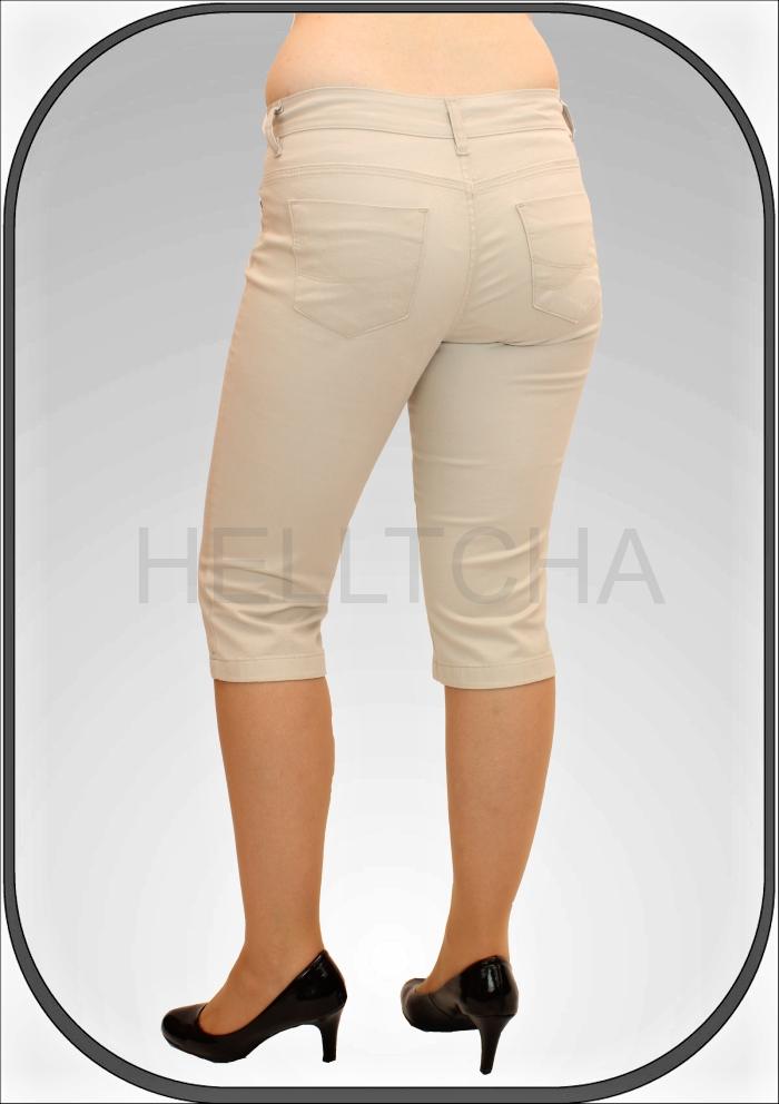 Dámské béžové capri kalhoty 216