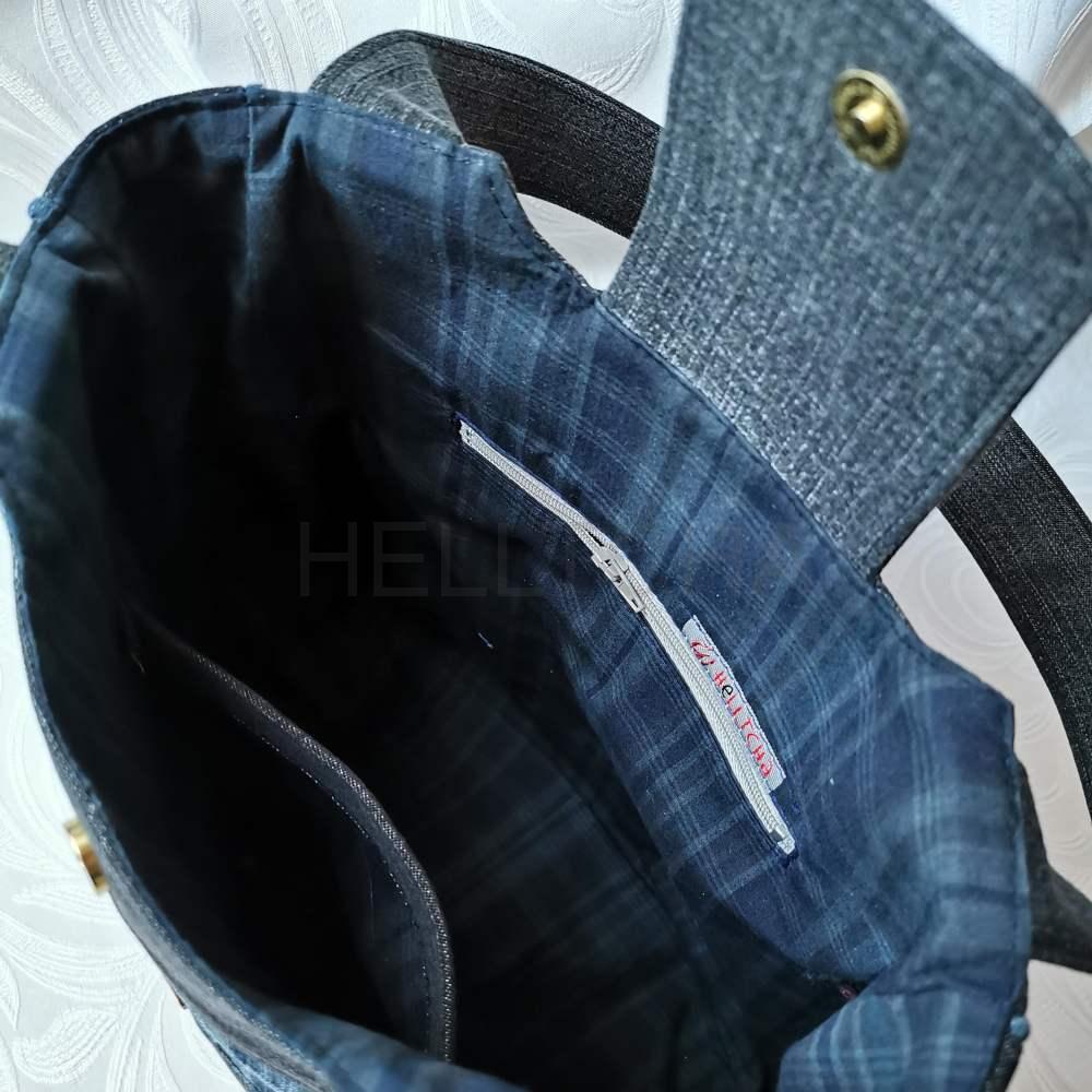 Černá riflová kabelka BRILIANT