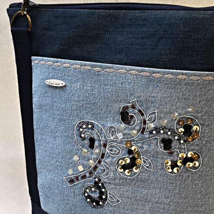 Jeansová crossbody kabelka LABRADORIT 3