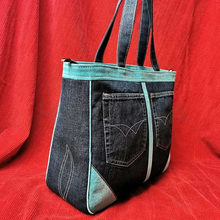 Rucně šitá originální kabelka OPÁL 5