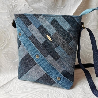 Ručně šitá kabelka přes rameno CROSSBODY8 patchwork