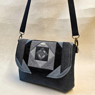 Ručně šitá jeansová kabelka MORGANIT 1