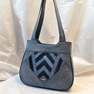 Světle modrá riflová kabelka BRILIANT 3